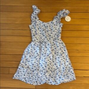 Floral Blue Kids Dress